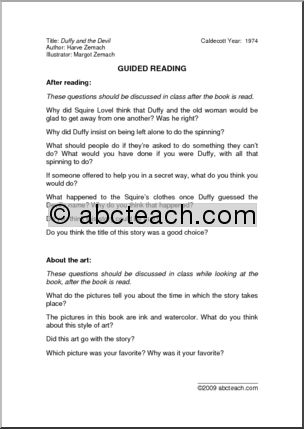 Duffy and the Devil (primary) Guided Reading