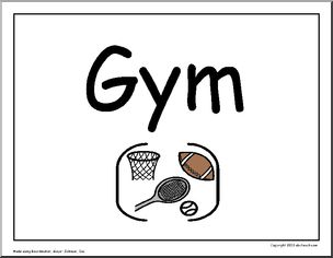 Large Sign: Gym