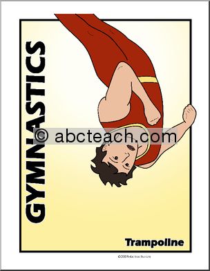 Poster: Sports – Gymnastics: Trampoline (color)