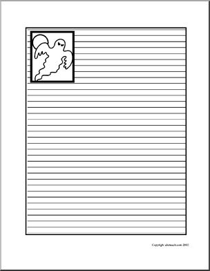 Halloween – Ghost Writing Paper
