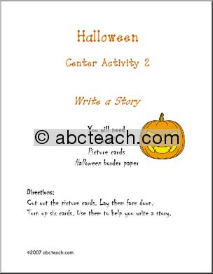 Halloween – Picture Prompts Learning Center