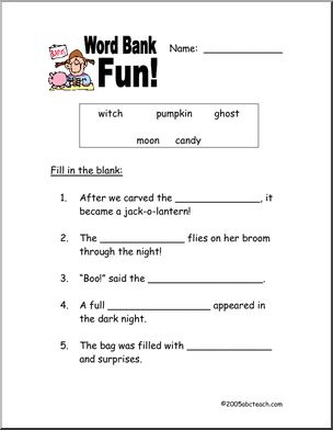 Halloween Vocabulary (2) | Abcteach