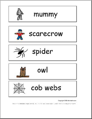 Word Wall: Halloween | Abcteach