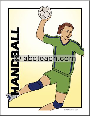 Poster: Sports – Handball (color)