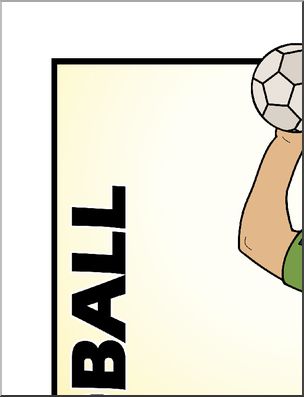 Large Poster: Sports – Handball (color)