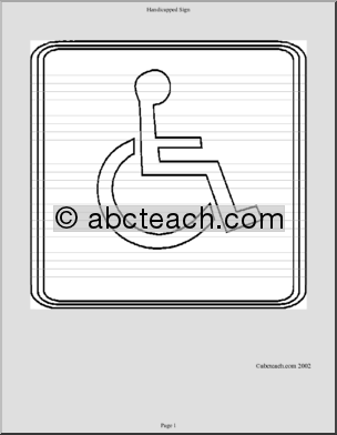 Sign: Handicapped