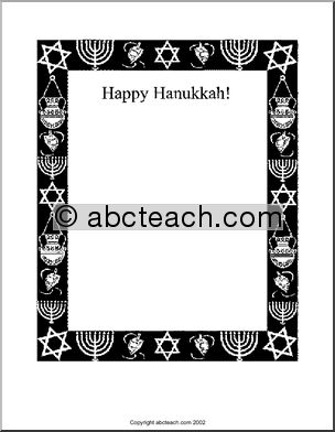 Border Paper: Hanukkah
