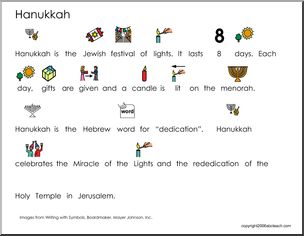 Picture Reading: Hanukkah (primary/elem)