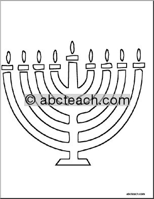 Coloring Page: Hanukkah Theme (4 pages)
