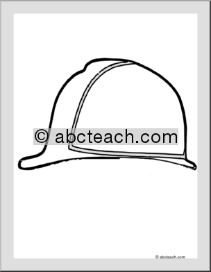 Coloring Page: Hard Hat