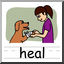 Clip Art: Basic Words: Heal Color (poster)