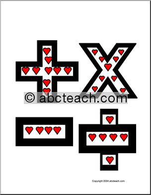 Alphabet Letter Patterns: Valentine theme extras (upper case, color)