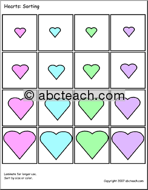 Sorting: Hearts (color)