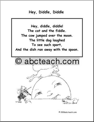 Nursery Rhymes Worksheets for Students: Classic Rhyming Fun