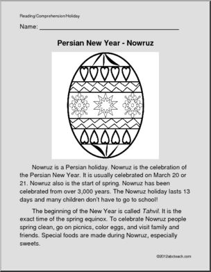 Color and Read: Nowruz – Persian New Year (primary)