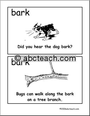 Bark (primary) Homonym