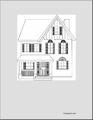 Coloring Page: House 1