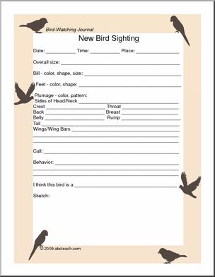 Project: Bird-Watching Journal- New Sightings Page