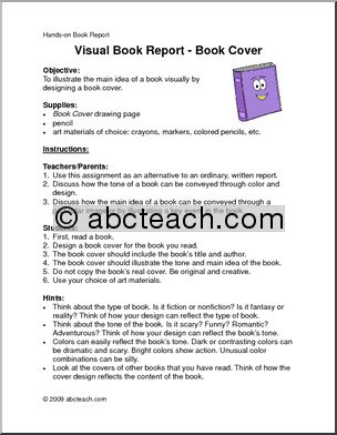 Hands-On Reading: Visual Book Report (upper elem/middle)