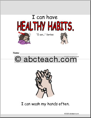 I Can Have Healthy Habits Booklet (color)
