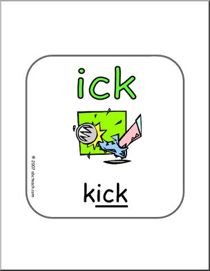 Word Family – ICK Sign
