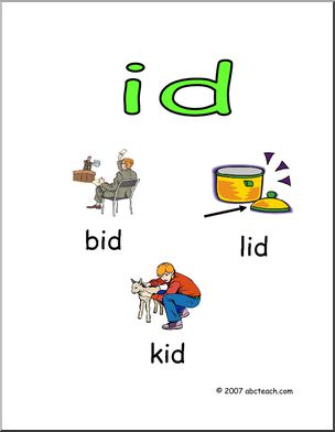 Word Family – ID Words Poster