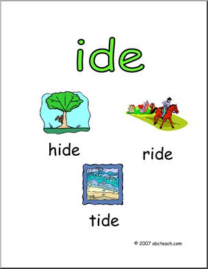 Word Family – IDE Words Poster