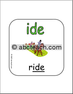 Word Family – IDE Words Sign