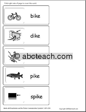 Word Family – ike words Flashcards