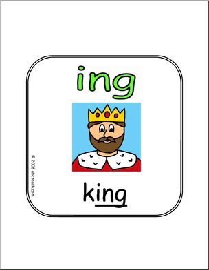 Word Family – ING words Sign