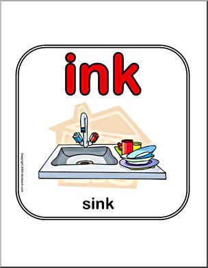 Word Family – INK words (version 2) Sign