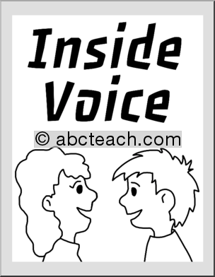 Teaching Extras: Signs: Classroom Signs (Inside Voices)