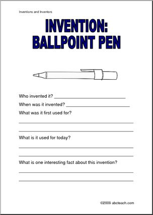 Report Form: Invention Ã± Ballpoint Pen