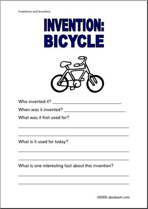 Report Form: Invention – Bicycle
