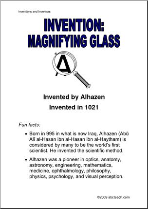 Poster: Invention – Magnifying Glass