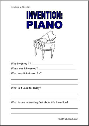Report Form: Invention – Piano