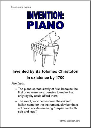 Poster: Invention – Piano