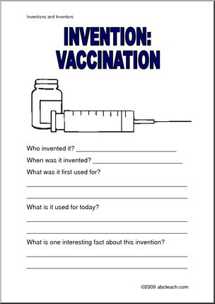 Report Form: Invention – Vaccinations