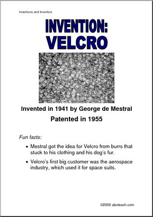 Poster: Invention – Velcro