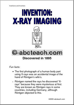 Poster: Invention – X-Ray Imaging