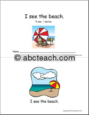 Early Reader: I see…(beach) (color)