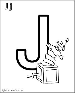 Coloring Page: Alphabet- J