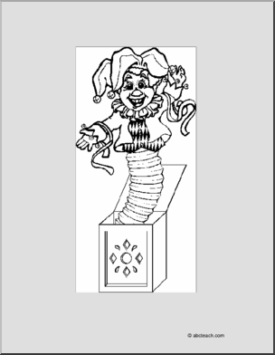 Coloring Page: Jack in the Box