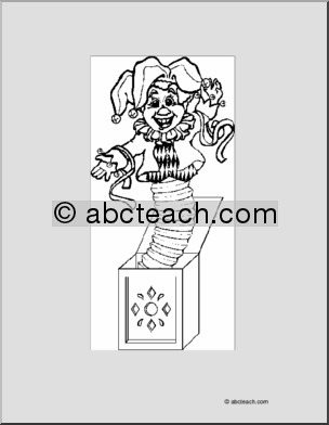Coloring Page: Jack in the Box