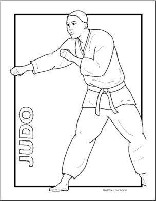 Coloring Page: Sport – Judo