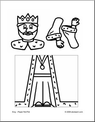 Craft: Paper Roll Pal – Fairy Tale King (preschool-elem)