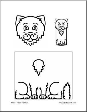 Craft: Paper Roll Pal – Kitten (preschool-elem)