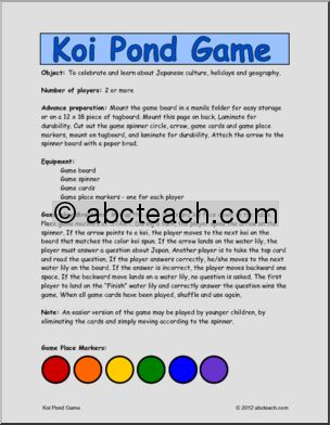 Folder Game: Koi Pond – Japan’s Golden Week