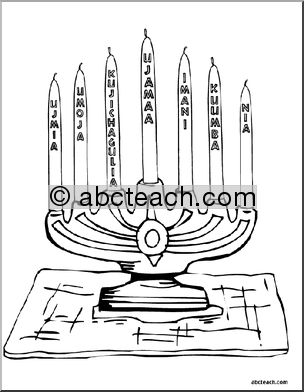 Coloring Page: Kwanzaa (5 pages)