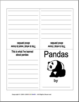 KWL: Pandas (booklet, b/w)